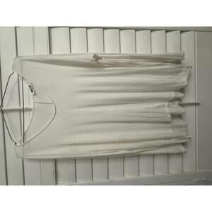 Double zero white long sleeve top size Medium